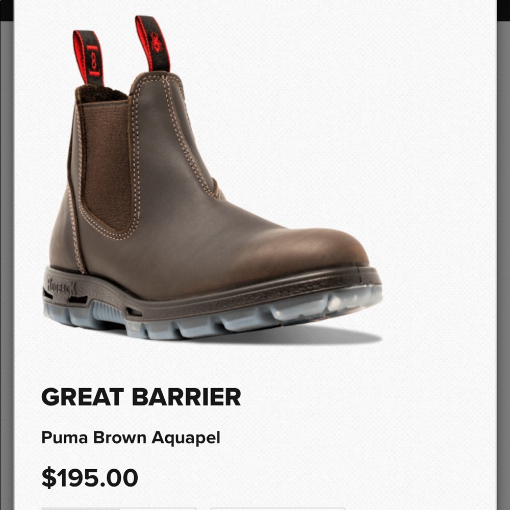 Barely Worn Redback Great Barrier Chelsea Boot